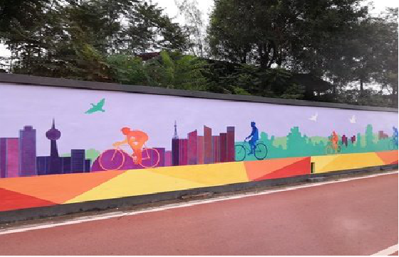 鹤庆墙体彩绘-围墙