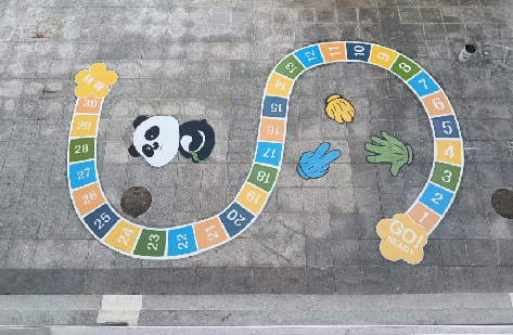 鹤庆地面游戏彩绘