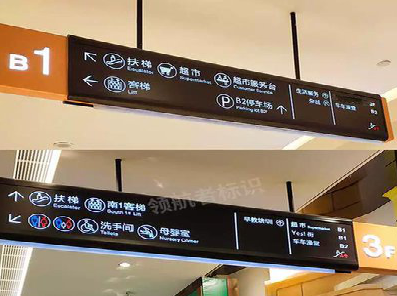 鹤庆如何通过商场标识牌引导客流分布？